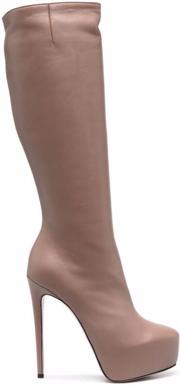 Le Silla Miranda thigh-high boots Neutrals