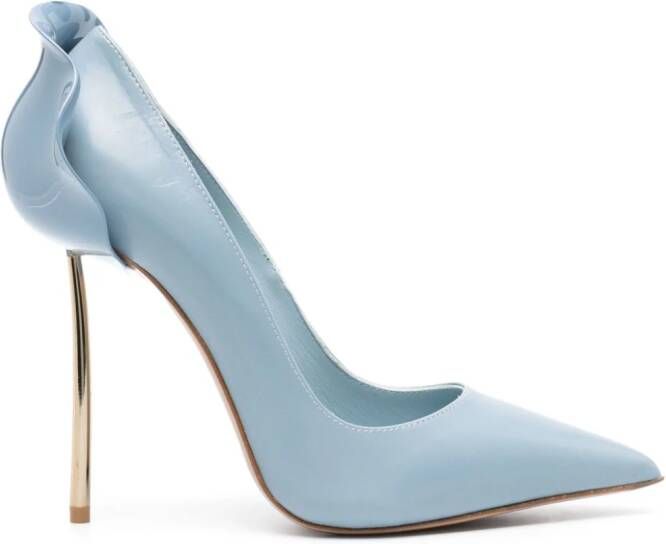 Le Silla 110mm Petalo leather pumps Blue