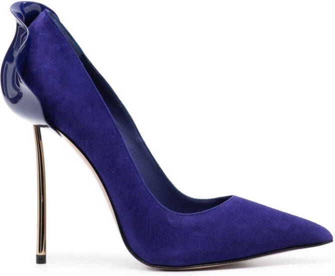 Le Silla 120mm Petalo suede pumps Blue