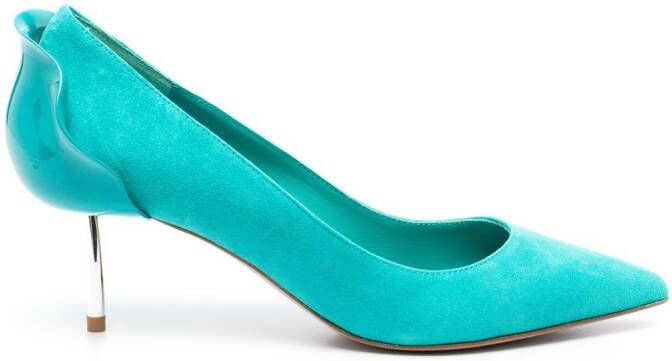 Le Silla Petalo 70mm pumps Green