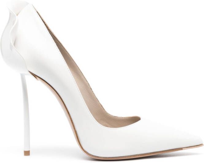 Le Silla 120mm Petalo ruffle-detail pumps White