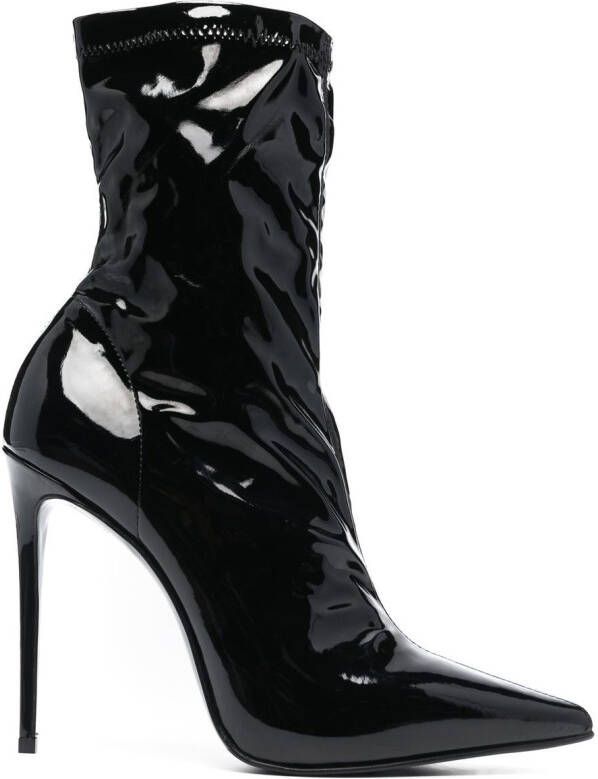 Le Silla pointed 125mm boots Black