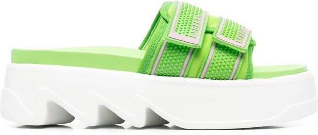 Le Silla Poolside platform sandals Green