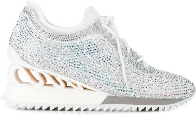 Le Silla Reiko Wave wedge sneakers White