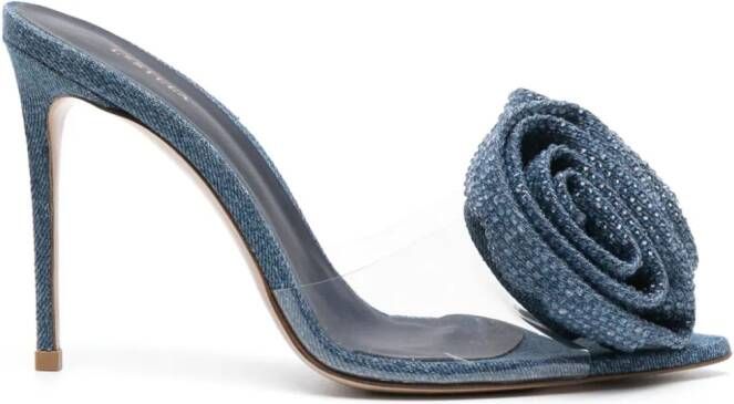 Le Silla 110mm Rose sandals Blue