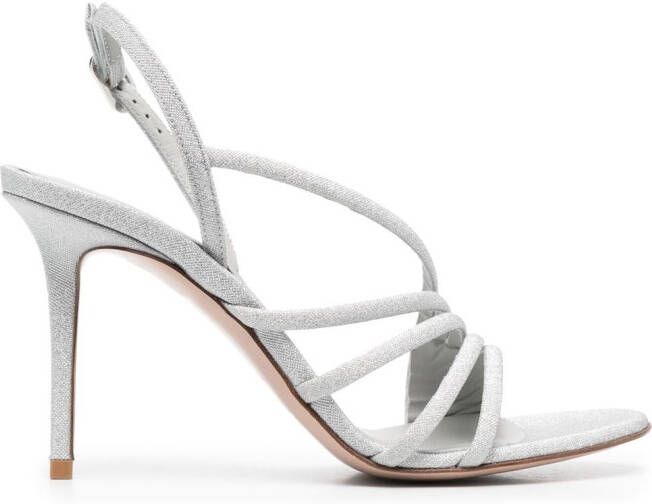 Le Silla Scarlet 100mm sandals Silver