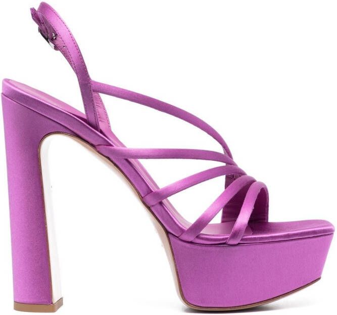 Le Silla Scarlet platform strappy sandals Purple