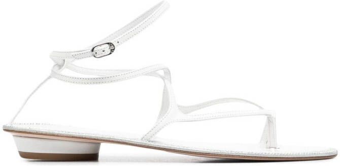 Le Silla strappy leather sandals White