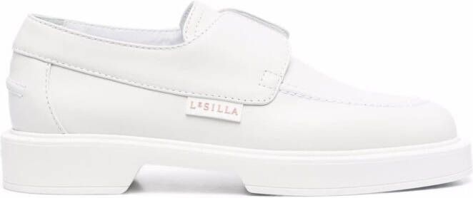 Le Silla tonal leather loafers White