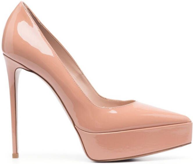 Le Silla 125mm Uma patent-leather pumps Neutrals