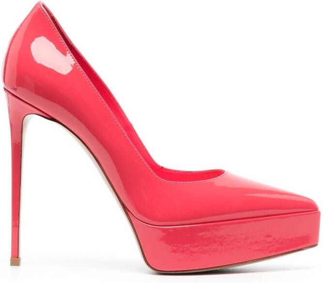 Le Silla Uma 130mm patent pumps Pink