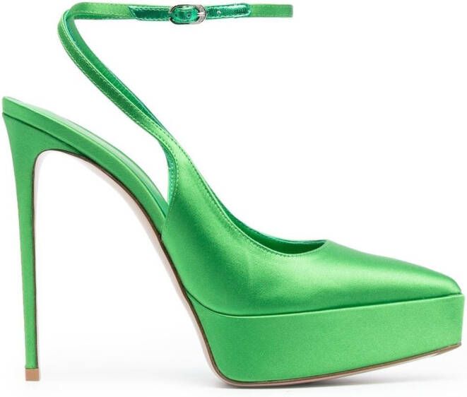 Le Silla Uma 140mm pumps Green