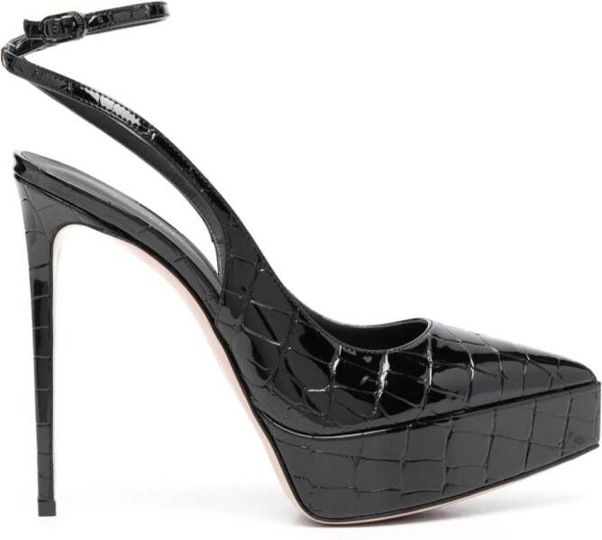 Le Silla Uma 140mm slingback pumps Black
