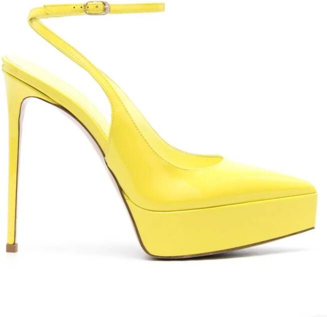 Le Silla Uma 140mm slingback pumps Yellow