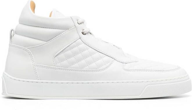 Leandro Lopes quilted high-top sneakers White