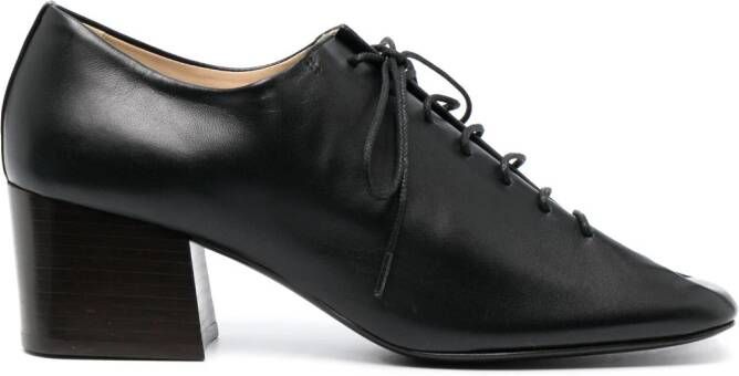 LEMAIRE Souris 60mm leather brogues Black