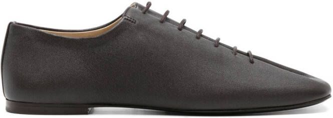 LEMAIRE Souris folded Derby shoes Brown