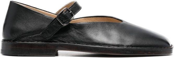 LEMAIRE square-toe loafers Black