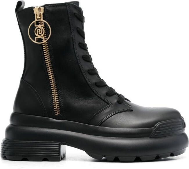 LIU JO Amy lace-up ankle boots Black