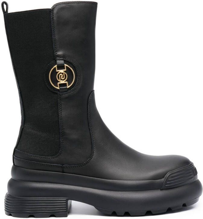 LIU JO Amy leather boots Black