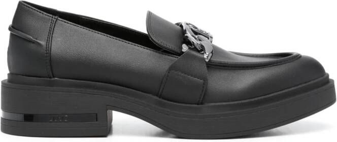 LIU JO Gabrielle 23 chain-link loafers Black