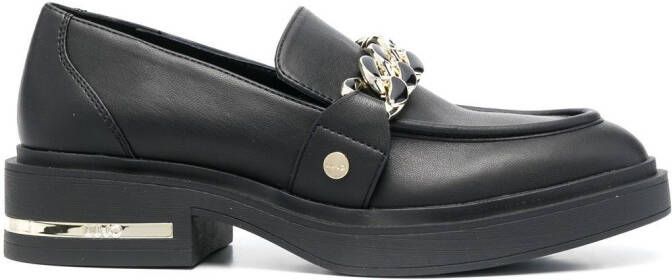 LIU JO Gabrielle chain-link loafers Black