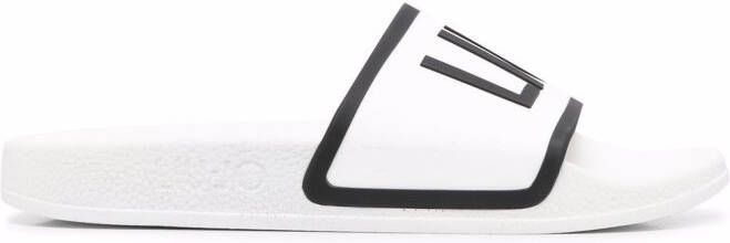 LIU JO KOS 2 logo-print slides White