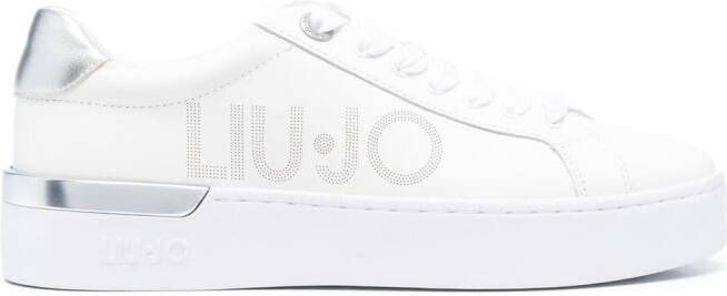 LIU JO logo-print lace-up sneakers White