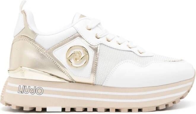 LIU JO Maxi Wonder logo-plaque sneakers White
