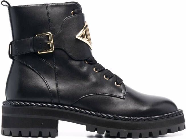 LIU JO Pink 127 ankle boots Black