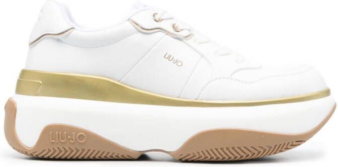 LIU JO platform lace-up sneakers White