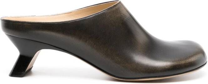 LOEWE Terra 45mm leather mules Black