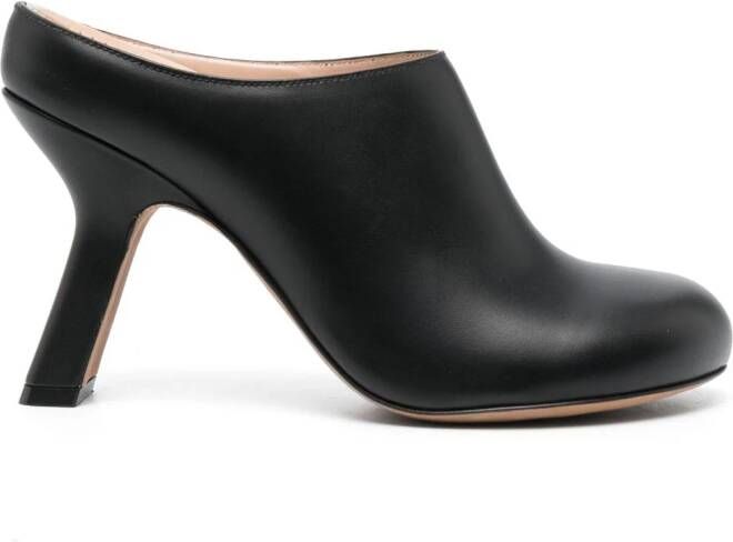 LOEWE Terra 90mm leather mules Black