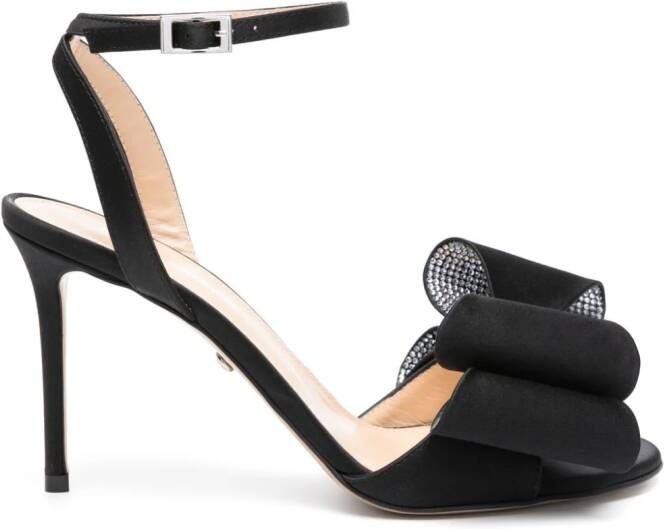 MACH & MACH Le Cadeau 95mm bow-detail pumps Black