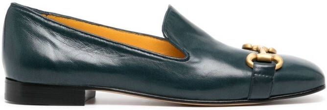Madison.Maison 15mm square-toe horsebit loafers Blue