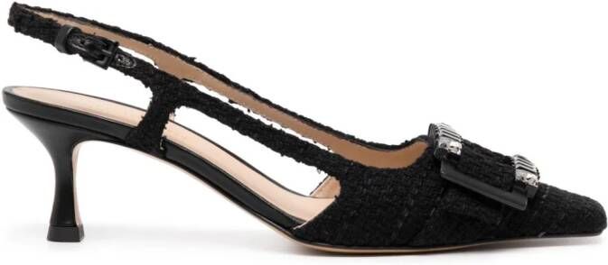Madison.Maison 50mm Atena slingback pumps Black