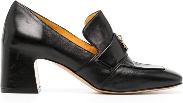 Madison.Maison Lock 70mm leather pumps Black