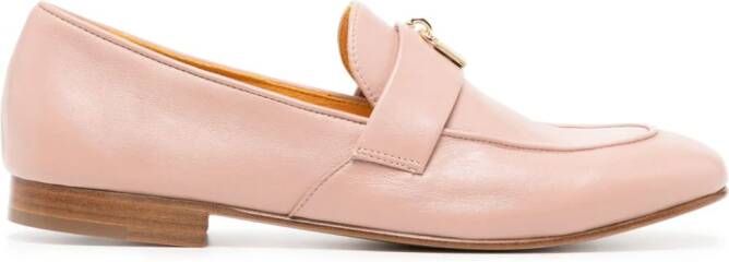 Madison.Maison Lock leather loafers Pink