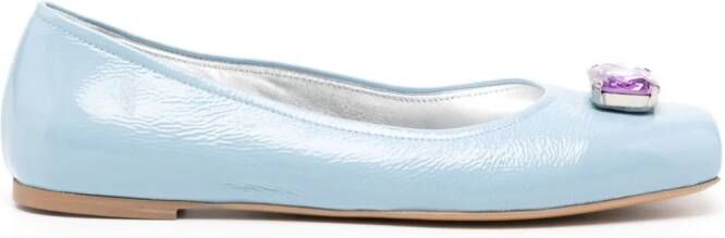 Madison.Maison Marion Turquoise Jeweled Ballet Blue