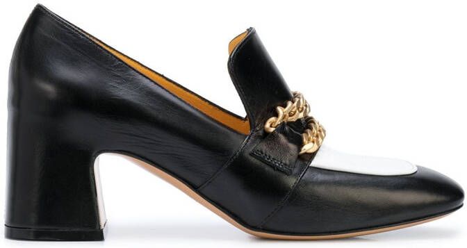 Madison.Maison Perla block heel loafers Black