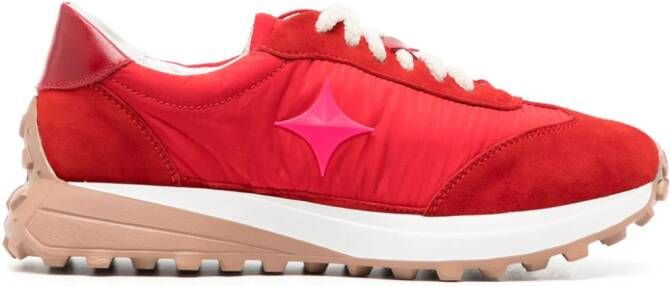 Madison.Maison Star suede-trimmed sneakers Red