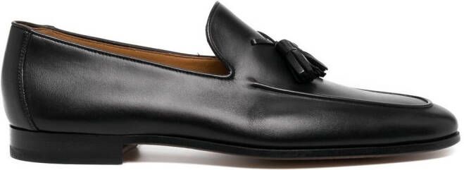 Magnanni leather tassel-detail loafers Black