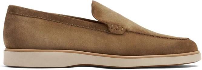 Magnanni Lourenco suede loafers Brown