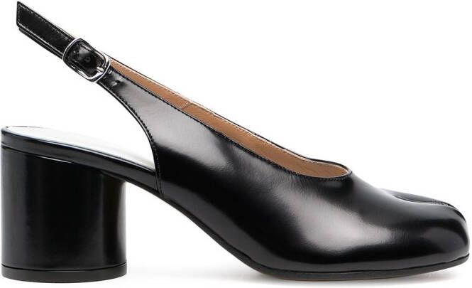 Maison Margiela 60mm Tabi slingback pumps Black