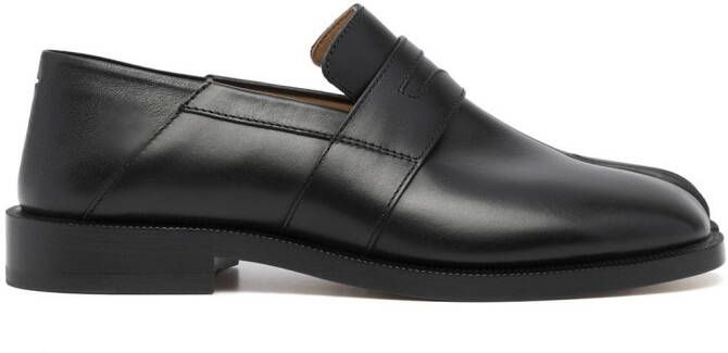 Maison Margiela Tabi leather loafers Black