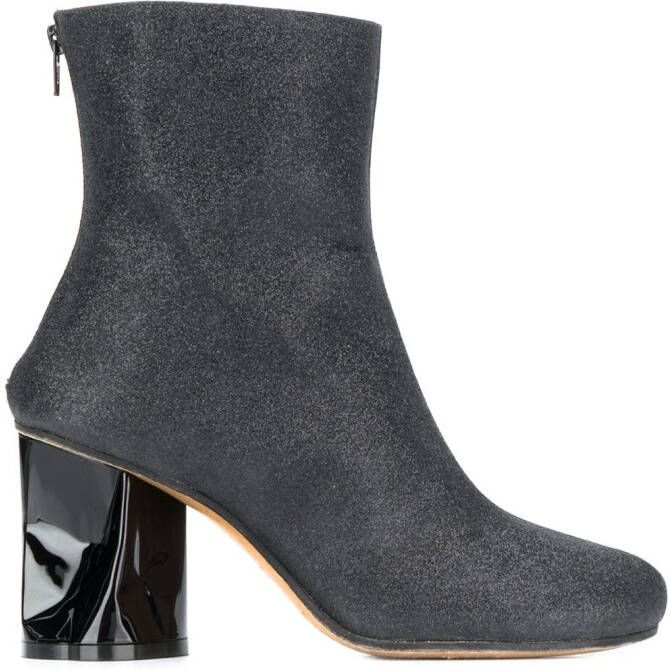 Maison Margiela crushed heel ankle boots Black