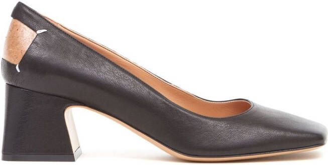 Maison Margiela Décortiqué 60mm four-stitch pumps Black