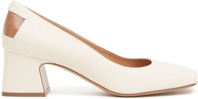 Maison Margiela Décortiqué 60mm four-stitch pumps White