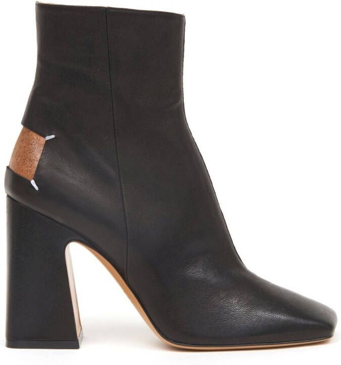 Maison Margiela Décortiqué 100mm four-stitch boots Black