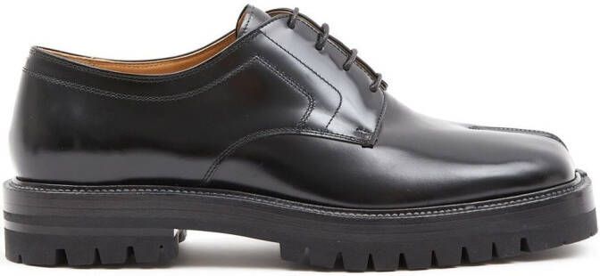 Maison Margiela Tabi leather Derby shoes Black